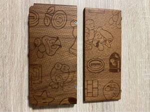 ニンテンドー3DS きせかえプレート マリオ 木目