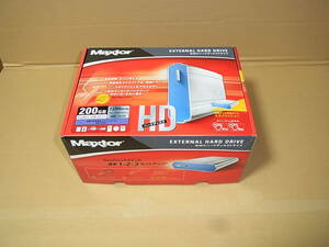 * unused *Maxtor OneTouch 200GB IEEE1394 & USB2.0 attached outside HDD A30A200 Mac correspondence (BX062)