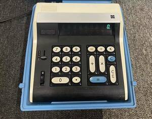 National　ナショナル PANAC800　ELECTRICcalculator 計算機　電子電卓　ケース付　動作確認済　中古現状品