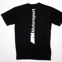 新品◆PUMA×BMW 半袖Tシャツ 半袖カットソー 黒 Mサイズ(US M)_画像3