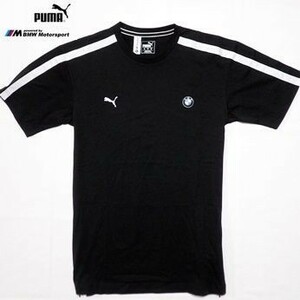 新品◆PUMA×BMW 半袖Tシャツ 半袖カットソー 黒 Mサイズ(US M)