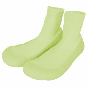  socks shoes fluorescence color slip prevention soft ventilation light weight elasticity socks room shoes interior outdoors combined use 23cm ice green 