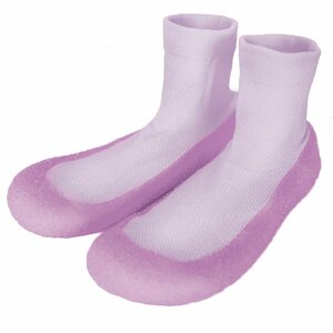  socks shoes fluorescence color slip prevention soft ventilation light weight elasticity socks room shoes interior outdoors combined use 23.5cm purple 