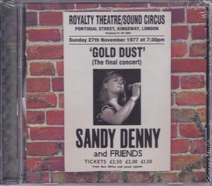 ■新品■Sandy Denny サンディ・デニー/'gold dust' -live at the Royalty-(CD) Fairport Convention フェアポート・コンヴェンション