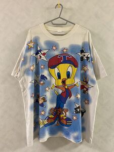 LOONEY TUNES Tweety Tシャツ サイズXL〜XXL 1996 コピーライト アメリカ製 Warner Bros. ルーニー・テューンズ トゥイーティー 90s 古着