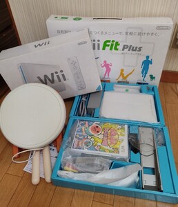 Wii 本体 WiiFit ボード付 太鼓の達人、ソフト付