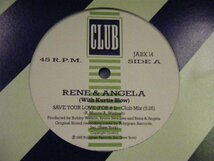 ▲12インチ RENE & ANGELA with KURTIS BLOW / SAVE YOUR LOVE (FOR#1) (CLUB / INST /VOCAL) 輸入盤 POLYGRAM JABX-14◇r40806_画像1