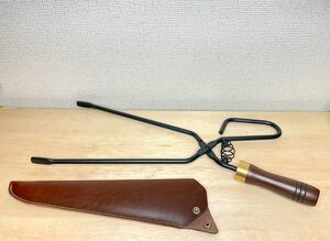【本革】VENTLAXの焚き火トング本革ケース レザーケース 火ばさみケース