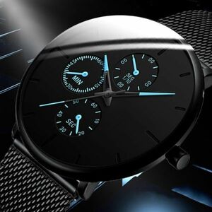 D0477:メンズ腕時計 ファッション ビジネス腕時計 クォーツ カジュアル クラシック 超薄型メッシュ