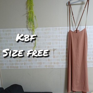 kbf サロペットスカート ナローストラップ