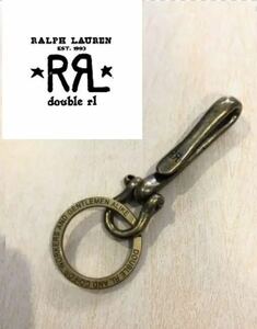 RRL ダブルアールエル Ralph ラルフローレン キーリング ブラス キーチェーン キーフック キーホルダー 真鍮 ナスカン