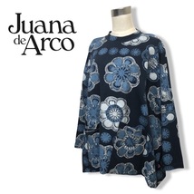 ★Juana de Arco★ホアナデアルコ★プルオーバー ポンチョ トップス 総柄 ネイビー系 管:C:08_画像1