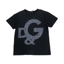 ★DOLCE＆GABBANA/ドルチェ＆ガッバーナ★メンズ ビッグロゴ プリント Tシャツ カットソー トップス 黒 ブラック 管:C:08_画像4