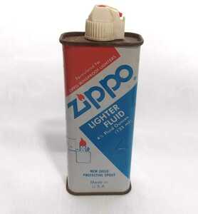 旧Zippo缶 ジッポライターオイル缶 Zippo Lighter Fluid 【133ml】ディスプレイ ジャンク Made in USA 空缶