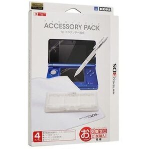 ◆送料無料◆3DS 液晶保護フィルム等 アクセサリーパック(他、ノック式タッチペン カードケース クリーニングクロス の4点set)3DS-165