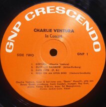 ●シュリンク美品!Jackie & Roy参加の白熱のライブ!★Charlie Ventura『In Concert』US　LP! #60069_画像3