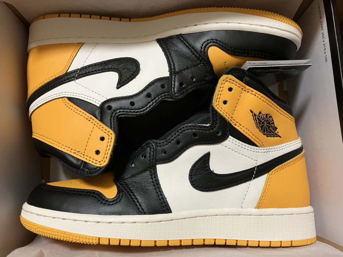 送料無料 新品 国内正規品 Nike GS Air Jordan 1 High OG Taxi 【23.5