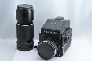 #4166 Mamiya M645 1000s 80mm F2.8 210mm F4 マミヤ 中判フィルムカメラ レンズセット
