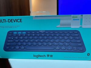 【US配列、未開封新品】ロジクール ワイヤレスキーボード K380 ブルー