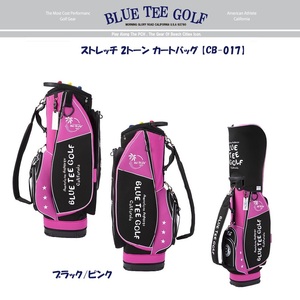 ■2送料無料 オークション♪【ブラック・ピンク】ブルーティーゴルフ ストレッチ 2トーン カートバッグ 【CB-017】 BLUE TEE GOLF i
