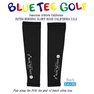 □2: 送料無料ブルーティーゴルフ 【ブラック】 ”メンズアームカバー(無地)【AC-017】”　BLUE TEE GOLF California