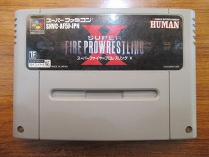 KME10537★SFCソフトのみ スーパーファイヤープロレスリングX SUPER FIRE PROWRESTLING X 起動確認済み クリーニング済み スーファミ