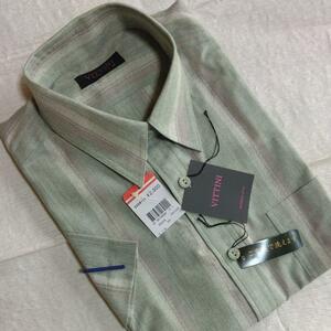 【タグ付き】半袖　シャツ　Ｍ　西友　3,190円（割引価格）綿・麻・ポリエステル　清涼素材