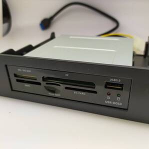 3.3インチベイ 5インチベイ 内蔵マルチカードリーダー ミヨシ USB3.0対応内蔵型カードリーダライタ USR-DOS3 ブラック 黒