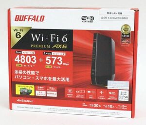 ◇ BUFFALO 無線LANルーター AirStation WSR-5400AX6S/DMB 【未開封】 ◇MHD11251　Wi-Fi 6対応 4803+573Mbps