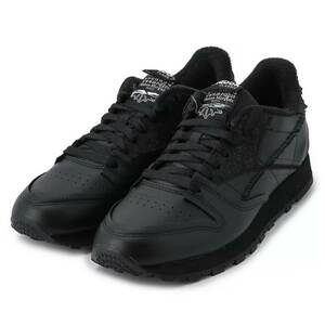 ★MAISON MARGIELA × REEBOK Project 0 Classic Leather ブラック サイズUS9.5★メゾン・マルジェラ マルタン