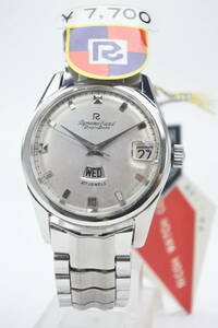  miracle dead stock goods *1960 period made RICOH Dynamic Escort day date 27 stone hand winding gentleman wristwatch 