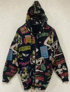 * Hysteric Glamour HYSTERIC GLAMOUR HOLY ROCK sexy total pattern sweat Zip Parker FREE BJBB.G