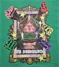 ももいろクローバーＺ　5TH DIMENSION　JAPAN TOUR プリントTシャツ・有安杏果シャツ　半袖　緑色　サイズ XL　綿100％　＠応援グッズ_画像3