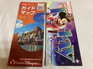 ★東京ディズニーシーガイドマップ＆Today トゥデイ インフォメーション★七夕2019年6月