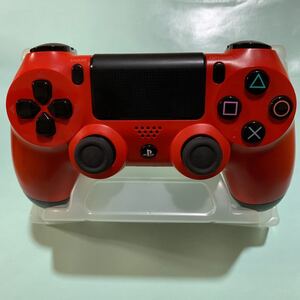 PS4 DUALSHOCK4 ワイヤレスコントローラー 後期型 CUH-ZCT1J 完動品 マグマ・レッド