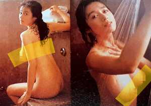 2 V11 青山知可子 切り抜き 2P 青木裕子 1P テレカ紹介女優グラドルアイドルタレントハイレグ水着巨乳お宝当時グラビア雑誌貴重資料