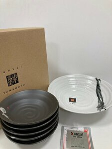 【未使用品】KANSAI YAMAMOTO　取分け鉢揃　大皿1　小皿5　Kansai fine china　山本寛斎　食器セット　保管品