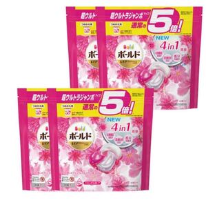 ボールド 洗濯洗剤 ジェルボール4D プレミアムブロッサム 詰替 ウルトラジャンボ(60個入×4袋)