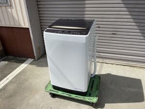 超美品◆ ハイセンス 全自動洗濯機 HW-DG80A 2021年製 8.0kg ガラストップ◆税込