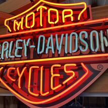 ハーレーダビッドソン　ネンオン管　看板　HARLEY-DAVIDSON 看板　_画像5