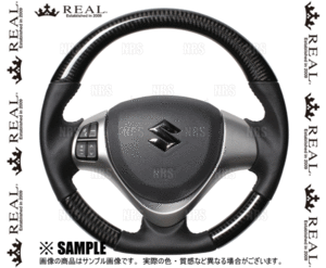 REAL レアル オリジナル (ブラックカーボン/ブラックステッチ)　ジムニー シエラ　JB43W　2014/8～ (MR31-BKC-BK