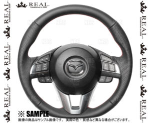 REAL レアル オリジナル (オールレザー/レッド×ブラックユーロステッチ)　CX-5　KEEFW/KE2FW/KE5FW/KEEAW/KE2AW/KE5AW　12/2～(MZA-LPB-RD