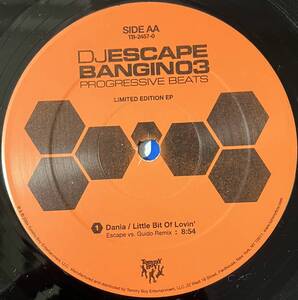 [ 12 / レコード ] DJ Escape / Bangin 03 Progressive Beats ( House ) Tommy Boy 2枚目のみ