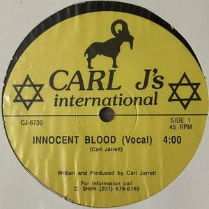 [ 12 / レコード ] Carl Jarrett / Innocent Blood ( Reggae ) Carl J's International レゲエ