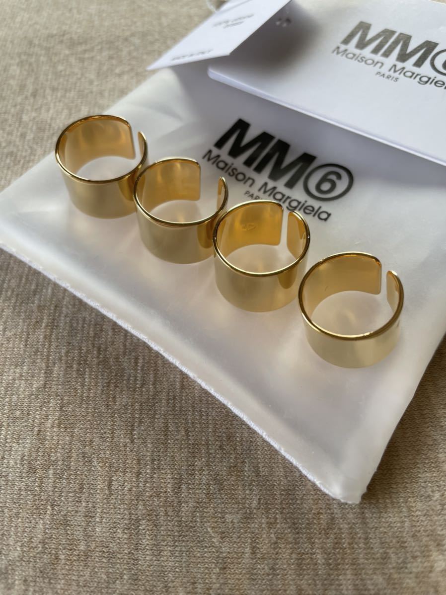 XSサイズ/MM6 Maison Margielaリング/指輪/ゴールド アクセサリー