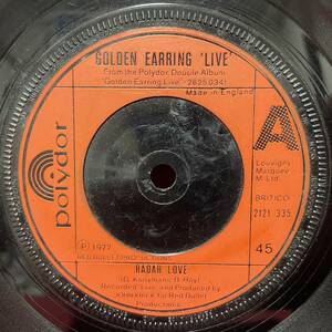 ◆UKorg7”s!◆GOLDEN EARRING◆GOLDEN EARRING 'LIVE'◆