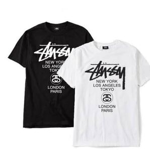 STUSSY Tシャツ 白黒 Sサイズ