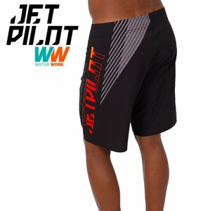 ジェットパイロット JETPILOT 2023 ボードパンツ 送料無料 スーパー スプライス ボードショーツ S22906 ブラック/レッド 36 海パン