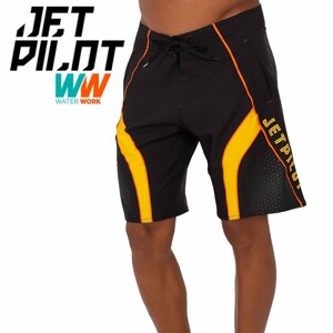 ジェットパイロット JETPILOT 2023 ボードパンツ 送料無料 ファイヤーフライ メンズ ボードショーツ S22903 ブラック/オレンジ 42 海パン
