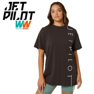 ジェットパイロット JETPILOT 2023 Tシャツ レディース 半袖 送料無料 リニア SS Tシャツ S22008 チャコール 12/L